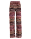 Missoni Woman Pants Chocolate Brown Size 8 Viscose, Metallic Fiber, Elastane, Polyamide In Brown