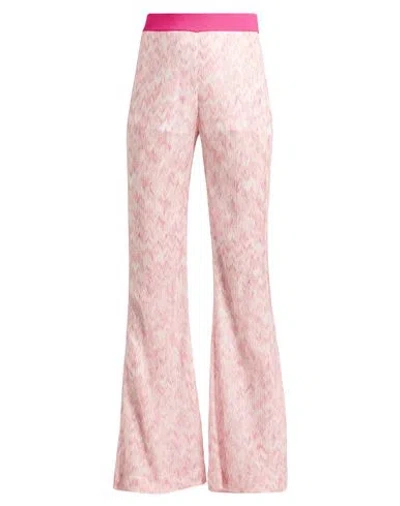 Missoni Woman Pants Fuchsia Size 10 Viscose In Pink