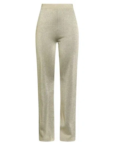 Missoni Woman Pants Gold Size 8 Viscose, Metallic Fiber
