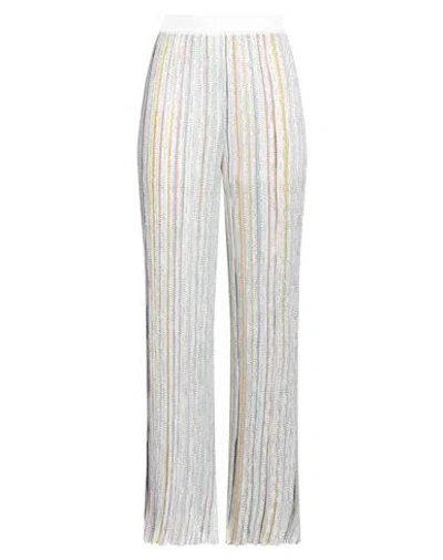 Missoni Woman Pants Ivory Size 6 Viscose, Polyamide, Polyester, Cupro In White