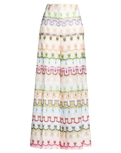 Missoni Crochet-knit Wide-leg Pants In White
