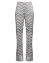 Missoni Woman Pants Light Grey Size 10 Viscose, Polyester, Polyamide