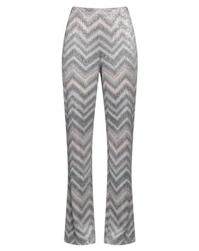 Missoni Woman Pants Light Grey Size 10 Viscose, Polyester, Polyamide