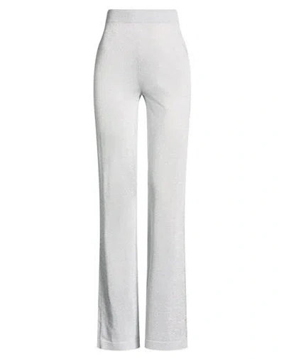 Missoni Woman Pants Light Grey Size 14 Viscose, Metallic Fiber, Polyamide, Elastane In Gray
