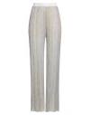 Missoni Woman Pants Lilac Size 2 Viscose, Polyamide, Polyester, Metal In Purple