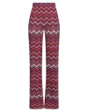 Missoni Chevron Knit Flare Pull-on Trousers In Purple