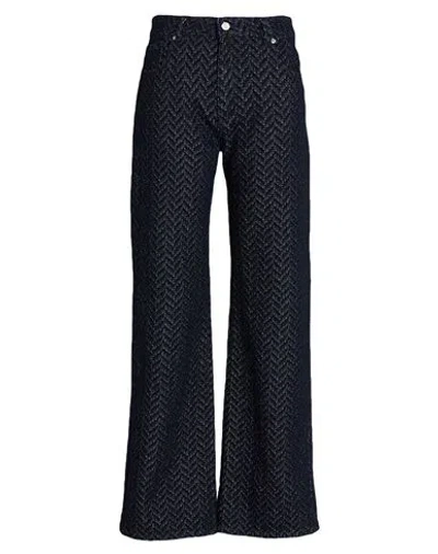 Missoni Woman Pants Midnight Blue Size 12 Cotton