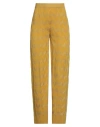 MISSONI MISSONI WOMAN PANTS MUSTARD SIZE 4 WOOL, VISCOSE, POLYAMIDE