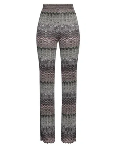 Missoni Woman Pants Pink Size 8 Viscose, Metallic Fiber