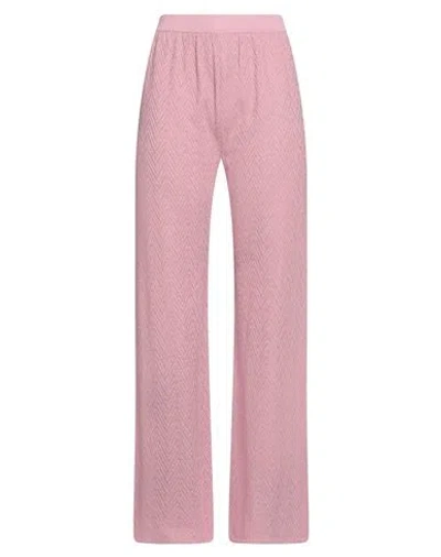 Missoni Woman Pants Pink Size Xl Cotton, Viscose, Synthetic Fibers, Metallic Fiber, Elastane