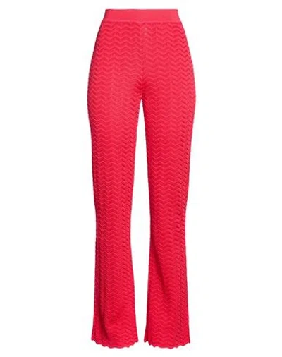 Missoni Woman Pants Red Size 10 Cotton, Viscose In Multi