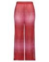 Missoni Woman Pants Red Size 4 Viscose, Cupro, Polyester