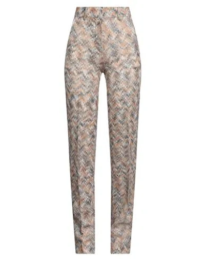 Missoni Woman Pants Sand Size 0 Viscose In Beige