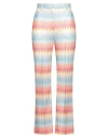 Missoni Woman Pants Sky Blue Size 10 Viscose