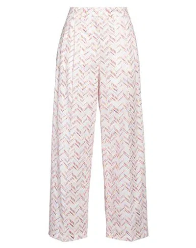Missoni Woman Pants White Size 6 Cotton