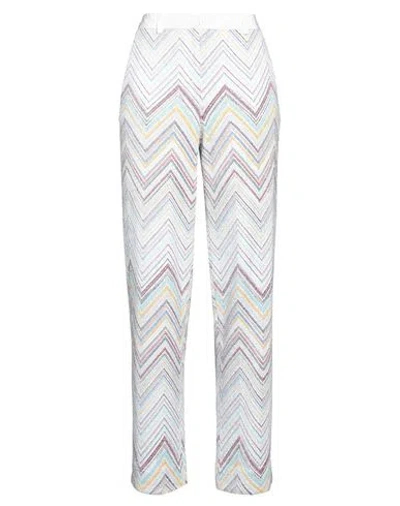 Missoni Woman Pants White Size 8 Polyamide, Cotton, Silk