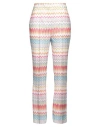 Missoni Woman Pants White Size 8 Viscose, Metallic Fiber