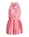 Missoni Woman Playsuit Red Size 10 Polyester In Red