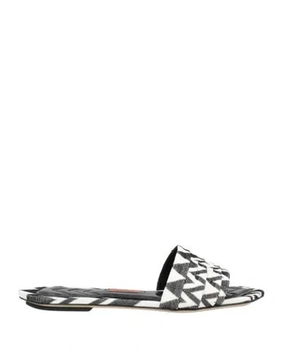 Missoni Woman Sandals White Size 8 Textile Fibers