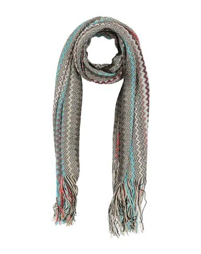 Missoni Woman Scarf Azure Size - Viscose, Polyester In Blue