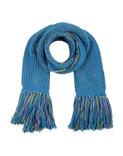 Missoni Woman Scarf Azure Size - Wool In Blue