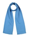 Missoni Woman Scarf Azure Size - Wool, Silk In Blue