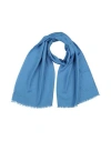 Missoni Woman Scarf Azure Size - Wool, Silk In Blue