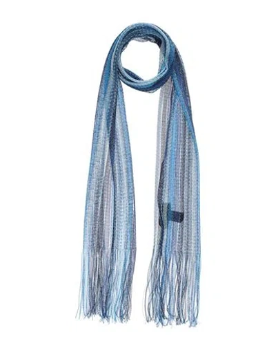 Missoni Woman Scarf Azure Size - Viscose, Elastane In Blue