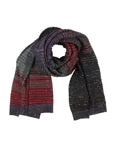 Missoni Woman Scarf Black Size - Viscose, Cupro, Polyester In Multi