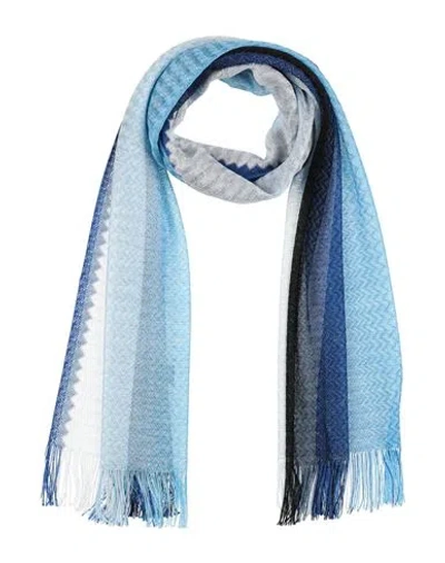 Missoni Woman Scarf Blue Size - Viscose
