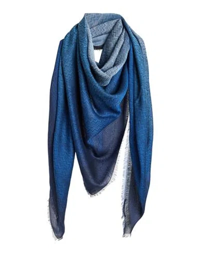 Missoni Woman Scarf Blue Size - Viscose, Modal