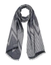 Missoni Woman Scarf Blue Size - Viscose, Modal, Polyester, Polyamide In Gray