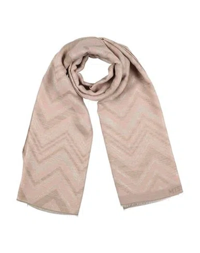 Missoni Woman Scarf Blush Size - Acrylic, Cotton, Viscose, Wool, Acetate In Pink