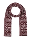 Missoni Woman Scarf Burgundy Size - Wool, Viscose In Brown