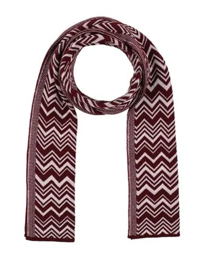 Missoni Woman Scarf Burgundy Size - Wool, Viscose In Brown