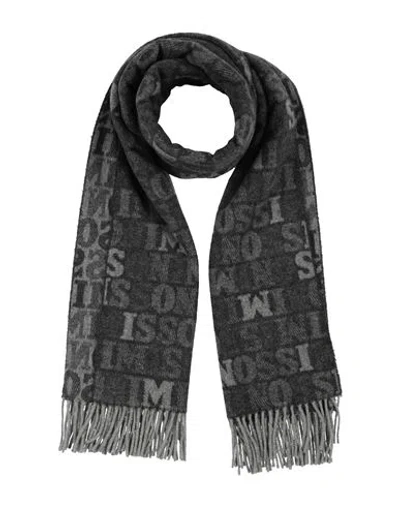 Missoni Woman Scarf Charcoal Size - Cashmere In Gray