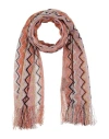 Missoni Woman Scarf Copper Size - Viscose, Polyester In Pink