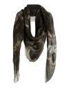 Missoni Woman Scarf Dark Green Size - Modal, Linen In Multi