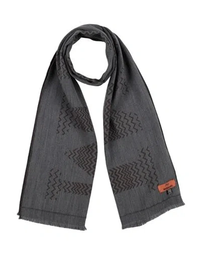 Missoni Woman Scarf Dark Green Size - Virgin Wool In Gray
