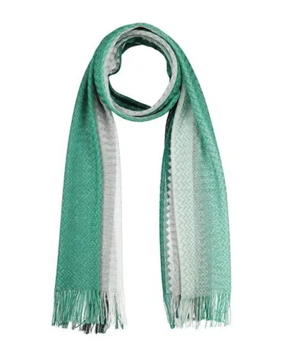 Missoni Woman Scarf Dark Green Size - Viscose