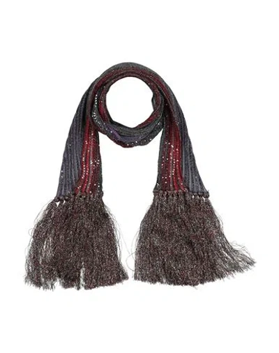 Missoni Woman Scarf Dark Green Size - Viscose, Cupro, Polyester In Multi