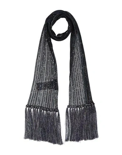 Missoni Woman Scarf Dark Purple Size - Viscose, Cupro, Polyester, Polyamide