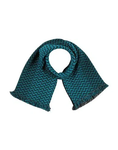Missoni Woman Scarf Deep Teal Size - Wool, Viscose, Polyamide In Green