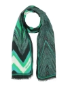 Missoni Woman Scarf Emerald Green Size - Modal, Silk In Green
