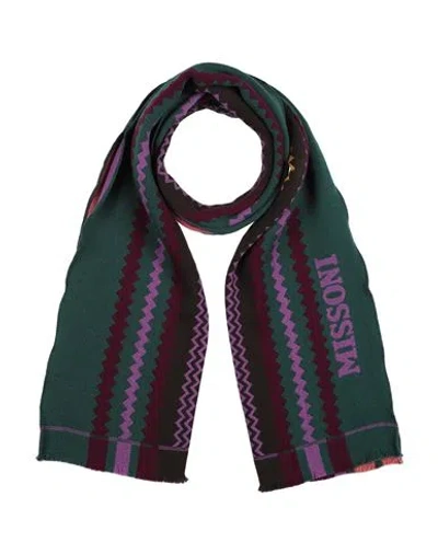 Missoni Woman Scarf Emerald Green Size - Wool
