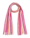 Missoni Woman Scarf Fuchsia Size - Cotton, Viscose In Pink