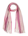 Missoni Woman Scarf Fuchsia Size - Viscose, Cotton, Polyester In Pink