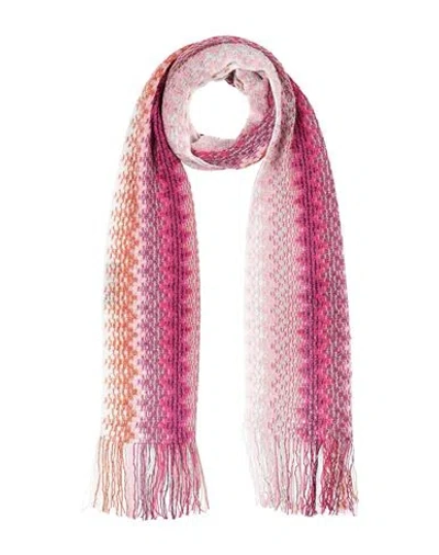 Missoni Woman Scarf Fuchsia Size - Viscose, Polyester In Pink
