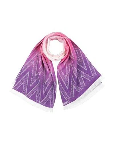 Missoni Woman Scarf Fuchsia Size - Wool In Pink
