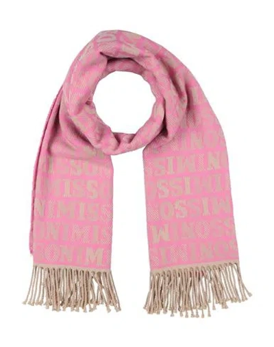 Missoni Woman Scarf Fuchsia Size - Wool, Acrylic In Pink